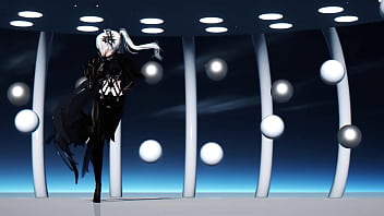 Preview 4 of Maduro Coje Pasivo - [MMD4K]HAKU(Dark Knight) - Elect
