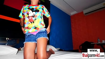 Preview 1 of Sunny Lone Xxxx Video Hd - Thai amateur Milk preferring big white cocks and rough sex