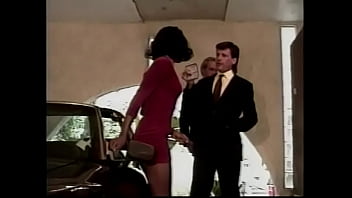 Preview 1 of Nadia Ali With Old - Muscle guy doggystyles cute black whore while she gives blowjob to his friend
