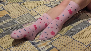 Preview 1 of Real Amateur Mom Son Pov - Gorgeous feet with a dildo