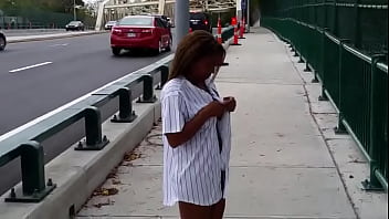 Preview 2 of Yiy Xvide9s - Black Woman Naked in Public