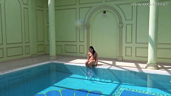 Preview 1 of Pinay Tiya - Jessica Lincoln gets horny and naked in the pool