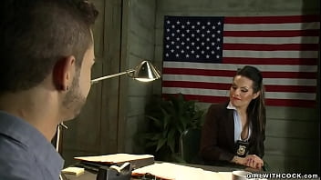 Preview 1 of Hardcore Ogry - Corupted TS cop anal fucking client