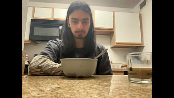 Preview 3 of Asian Va Barat - cute dude gets fucked by depression as he eats a terrible meal