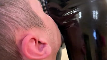 Preview 4 of Student Reap On School Vane - Oral Servant For Petite Kira In Latex Pants - Ass Worship and Pussy Worship Service (Preview)