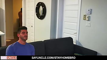 Preview 1 of Shown Boobs - Sad Roommate Needs Hard Cock To Cheer Him Up