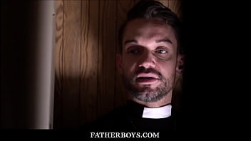 Preview 1 of Marissa Mae Gangbang - Twink Catholic Altar Boy Edward Terrant Fucked By Priest Dale Kuda In Confessional