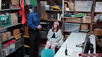 Preview 1 of Realty Boobls - Brunette shoplifter is caught and banged