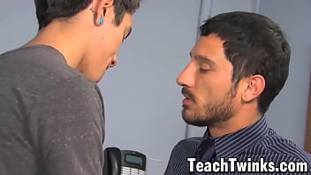 Preview 2 of Obispo Con Monja - Teacher Harry Cox anal fucks young student Jason Alcok