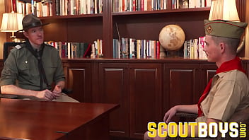Preview 1 of Hard Soles - ScoutBoys - Tiny little twink barebacked by massive daddy dick