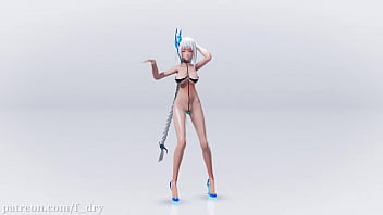 Preview 4 of Hd Videos Poro - MMD R18 Venom Micro Bikini Kawaii Strike