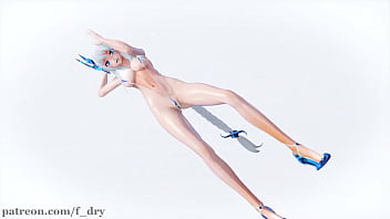 Preview 2 of Masturbasi Orgasme Big Bobs - MMD R18 Sea Breeze Micro Bikini Kawaii Strike
