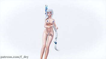 Preview 3 of Masturbasi Orgasme Big Bobs - MMD R18 Sea Breeze Micro Bikini Kawaii Strike