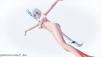 Preview 1 of Masturbasi Orgasme Big Bobs - MMD R18 Sea Breeze Micro Bikini Kawaii Strike