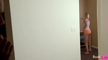 Preview 3 of Swingers Porno Solo - Cute blonde teen gets fucked by stepbrother