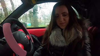 Preview 1 of Flagra Esposa Com Amante - Watch Queen Mona Suck The Candy Man&#039_s Big Hard Cock And Make Him Cum Over Her Face In Her Car