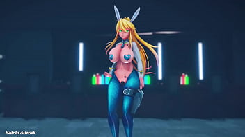 Preview 2 of Mom Sns Son In Theatre - MMD R18 STEP  Artoria Pendragon Bunny