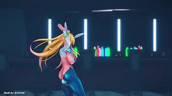 Preview 1 of Mom Sns Son In Theatre - MMD R18 STEP  Artoria Pendragon Bunny