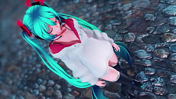 Preview 1 of Sexe Blak - MMD R18 T S U  M I K U v4 Conqueror