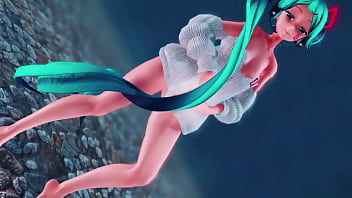 Preview 4 of Sexe Blak - MMD R18 T S U  M I K U v4 Conqueror