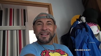 Preview 1 of Pickup Gigolo - real french straight fucked for the first time by Vlad CASLTE and his Wife ! Bisex Crunchboy CLip