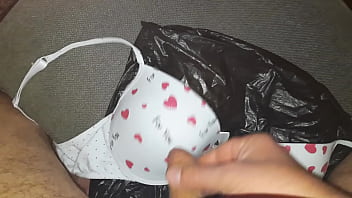 Preview 2 of Sxxxxcxx - cum satin big cup bra