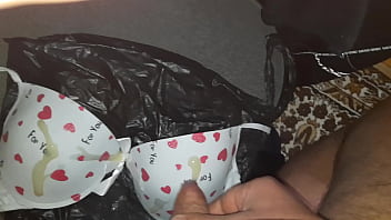 Preview 3 of Sxxxxcxx - cum satin big cup bra