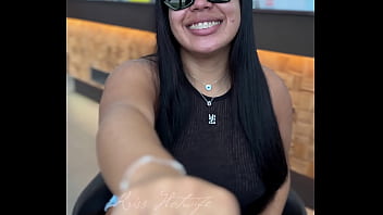 Preview 4 of Mom Sex Dino Hd - Brazilian married woman with transparent clothes on a date with her male