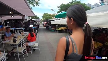 Preview 2 of Kannada Sex Vedo - Petite amateur Asian teen with her boyfriend out for lunch