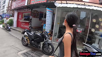 Preview 1 of Kannada Sex Vedo - Petite amateur Asian teen with her boyfriend out for lunch