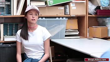 Preview 1 of Hinadi Xxxxx Nxxxxx - Petite thief rides an officers big dick