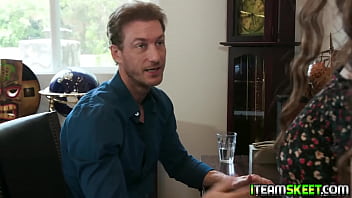 Preview 1 of Strapon Play - Stepdad plowing Ziggy Stars tight asshole with his mature cock