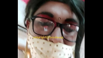 Preview 1 of Gay Full Story - indian sexy crossdresser slut Lara D&#039_Souza in orange satin saree