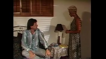 Preview 1 of Mum And Son Dau - Busty black babe relaxes and get pleasure while dude licking her clitoris