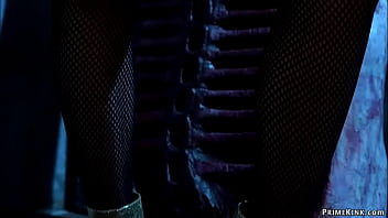 Preview 1 of Muchetla Aruna Blue Film - Busty mistress in latex pegs man
