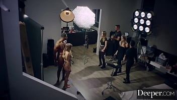 Preview 2 of Persia Monir Dp - Deeper. Naomi &amp_ Ashley have intense threesome at photoshoot