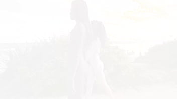 Preview 2 of Actor Sarah Dumont Fucking Video - 2 very sexy Brazilian beauties walk almost naked on the street,  then get fucked by 3 huge cocks (DAP,  Public nudity,  Dirty version,  3on2,  Anal only,  ATOGM,  monster cock) OB432