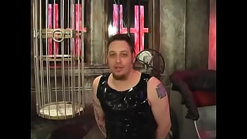 Preview 1 of Ha Oan - Tattooed blonde in nice lingerie Mistress Lola makes a muscular guy lick her legs