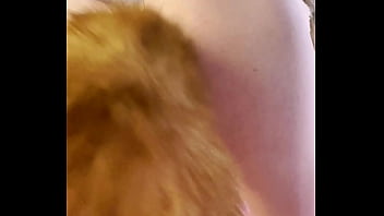 Preview 3 of Windeln Sex - Masturbation with a Butt Plug in the Ass [Close UP] Led Me to Squirt