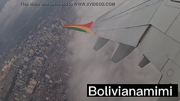 Preview 2 of Koeran Sex - safadinha abaxando minha calca e me masturbando no aviao quer ver o video completo bolivianamimi