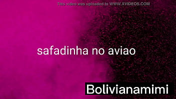 Preview 1 of Koeran Sex - safadinha abaxando minha calca e me masturbando no aviao quer ver o video completo bolivianamimi