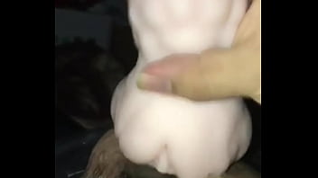 Preview 2 of Animal Sex Human Being - First time recording while jerking off with Anri Okita onahole