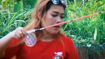 Preview 3 of Bd Purnima Hot Sex - Upskirt peek caught of slut fishing with friends
