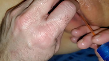 Preview 4 of Amature Backyard - Amateur wife gets urethral pee hole play after POV hubby fingerfucks her extremely wet pussy