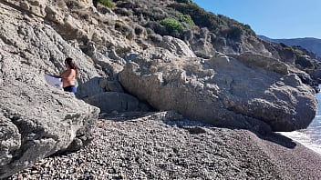 Preview 1 of Son Sv Mom - Milf is Shocked! She had to Suck&amp_Fucks on the Beach!1