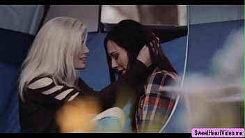 Preview 2 of Julie Newmar Naked - Two Hot Babes tries having sex outdoor