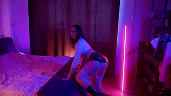 Preview 1 of Florina L Videoxxx - Lecherous man piss on tits his girl&#039_s and ass to mouth fuck her.
