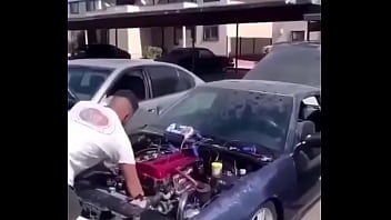 Preview 4 of Ticar Ad Boy - Carro f&ecirc_mea kawaii esguicha extremamente excitada e em chamas