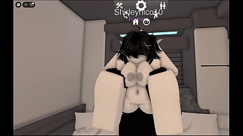 Preview 3 of Telegram Malay - Fucking a shark slut in a roblox condo