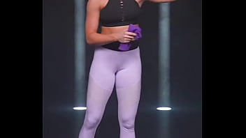 Preview 4 of Porn Hup Boy Sister - Sydney Cummings camel toe leggings